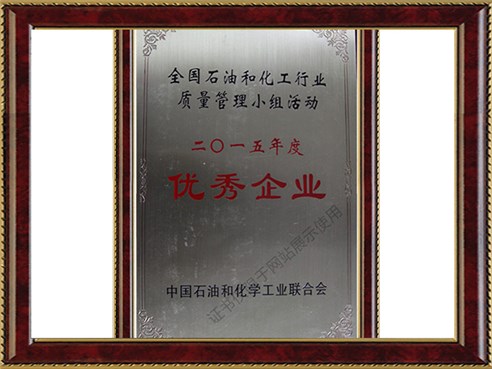 全國石油和化工行業(yè)質量管理小組活動2015年度優(yōu)秀企業(yè)